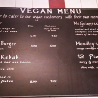 The Irish Chipper with the Vegan Menu